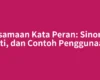 Persamaan Kata Peran: Sinonim, Arti, dan Contoh Penggunaan