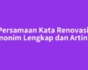 Persamaan Kata Renovasi: Sinonim Lengkap dan Artinya